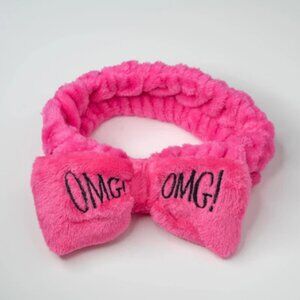 Bundle of 2 Pink Fuzzy Headbands (OMG! & Love)